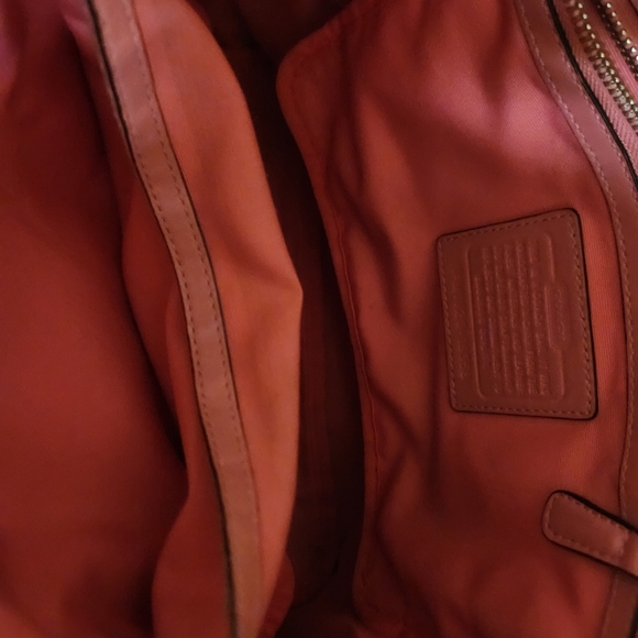 Vintage Coach Hamptons Signature  Crossbody Or Shoulder Bag Watermelon Pink - Picture 7 of 12